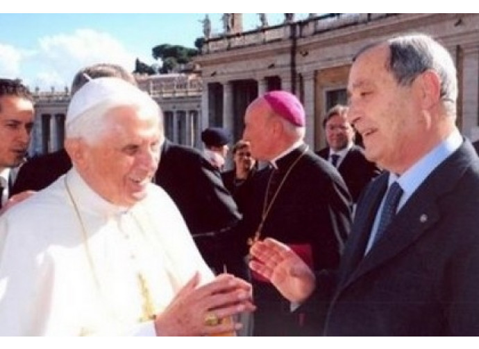 Papa Benedetto XVi con Vittorio Messori